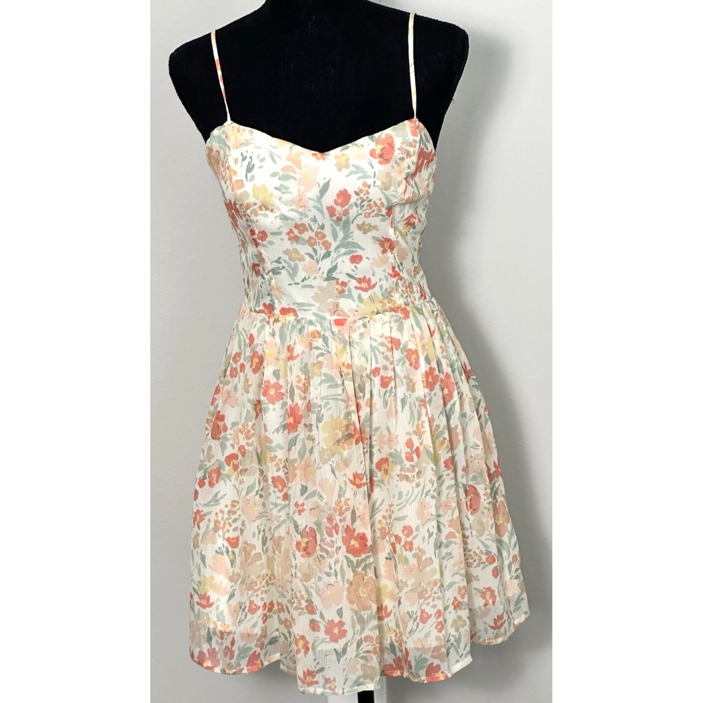 JACK Women's Floral Cut Out Back Sundress Spaghetti Strap Size (4)‎ - Picture 16 of 16